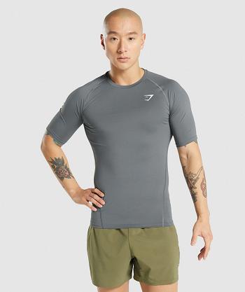 Gymshark Element Baselayer Muške T Shirts Sive | HR 2179EBC